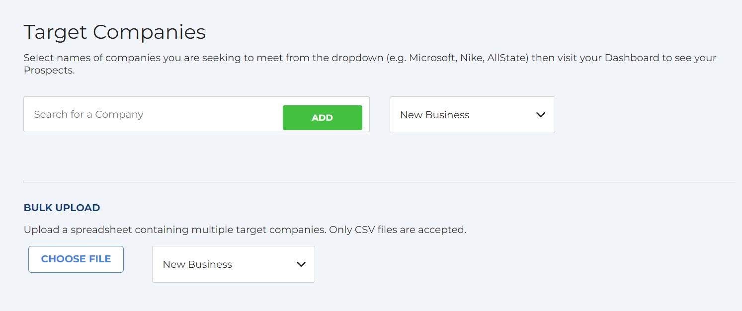 Edit Target Companies