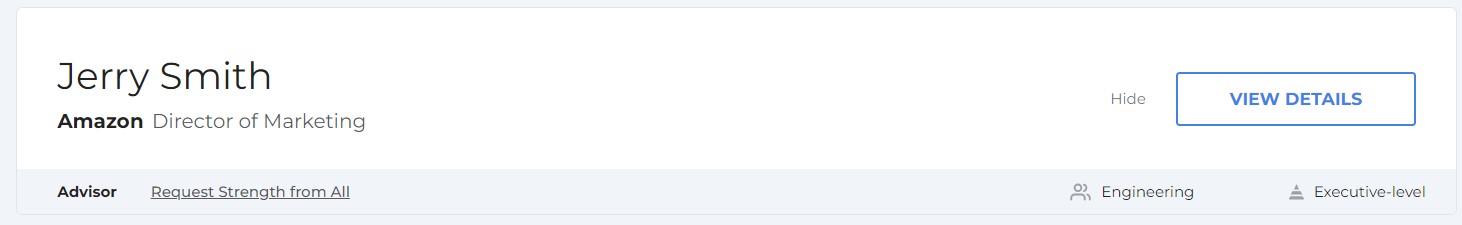 Request strength from all Connectors